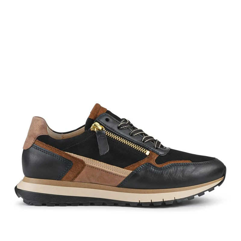 Gabor Hollywell Wide Fit Zip & Lace Trainers - GAB42502