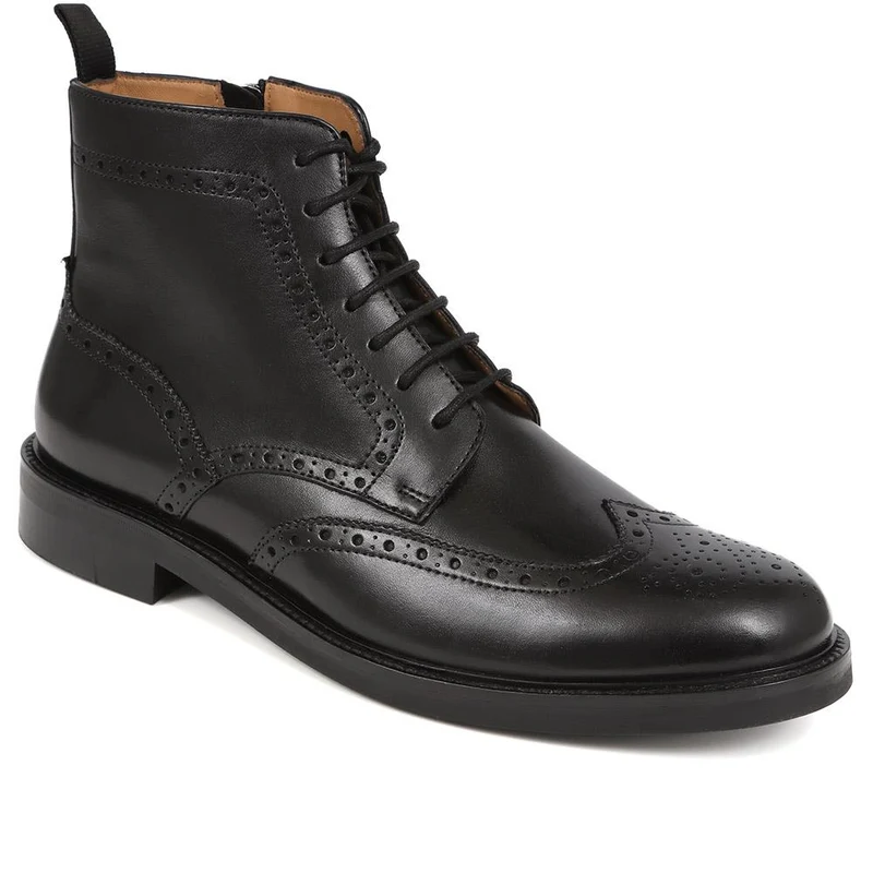 Fletcher Leather Boots - FLETCHER / 325 743 - Black