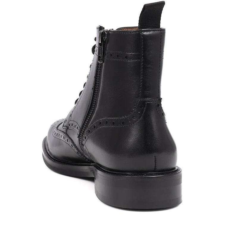 Fletcher Leather Boots - FLETCHER / 325 743 - Black