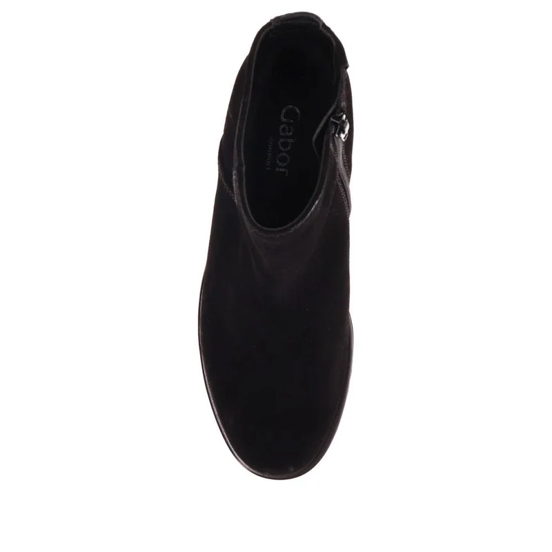 Delight Block-Heeled Ankle Boots - GAB40513 / 325 887 - Black Suede