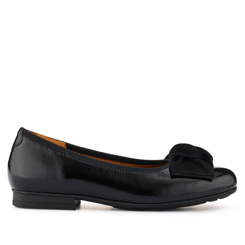 Picnic Leather Ballet Pumps - GAB40503 / 325 893 - Black