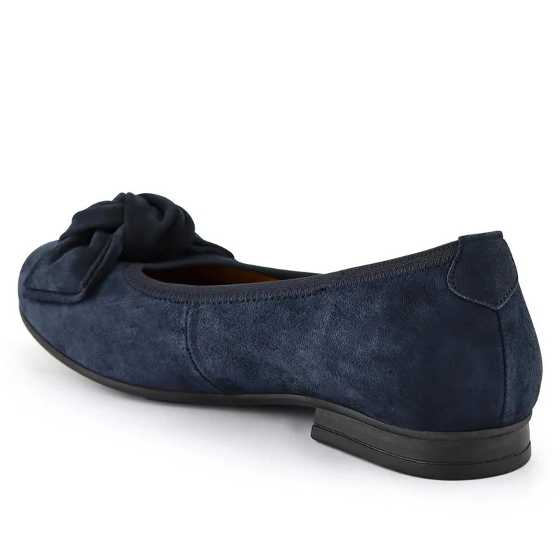 Picnic Leather Ballet Pumps - GAB40503 / 325 893 - Navy Suede