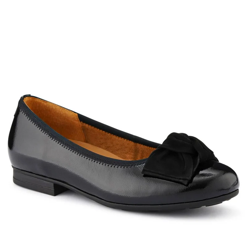 Picnic Leather Ballet Pumps - GAB40503 / 325 893 - Black
