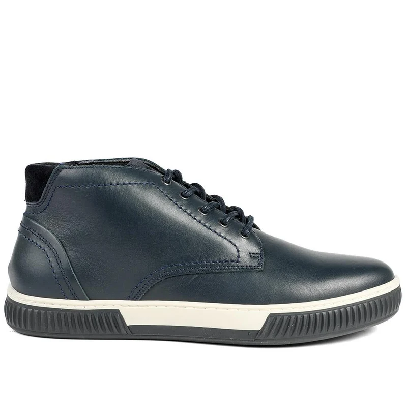 Dorset Leather Chukka Boots - DORSET / 325 901 - Navy Leather