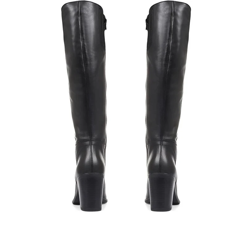 Cagliari Medium Calf Fit Knee-High Boots - CAGLIARIM / 321 031 - Black