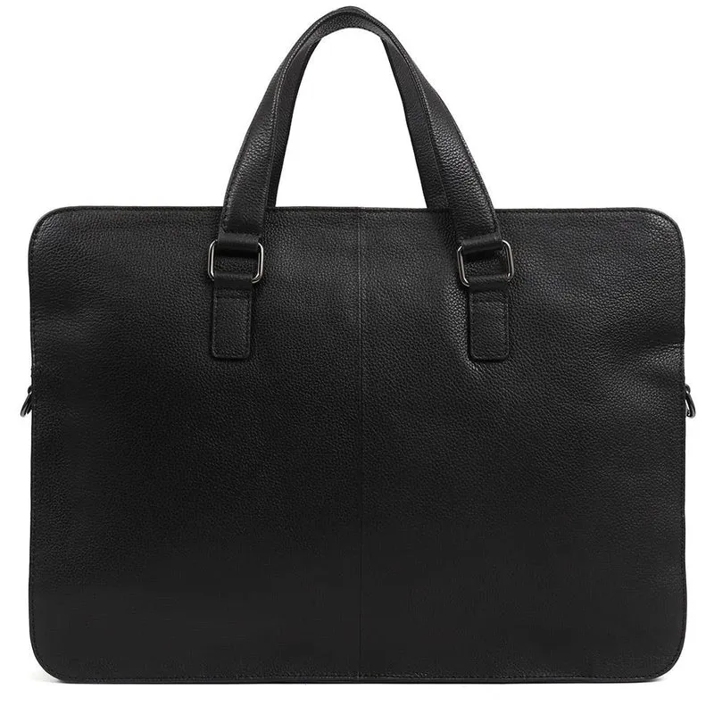 University Leather Briefcase - UNIVERSITY / 324 790 - Black Grain