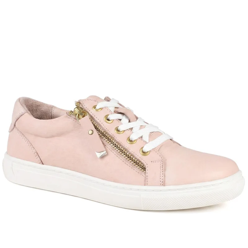 Padova2 Leather Lace-Up Trainers - PADOVA2 / 324 917 - Cameo