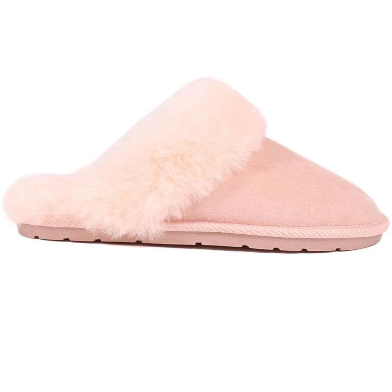 Bella-Rose Sheepskin Mule Slippers - BELLA-ROSE / 319 378 - Light Pink