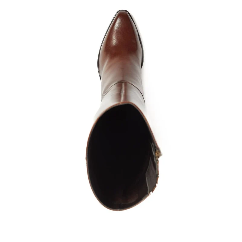 Cagliari Extra Slim Calf Fit Knee-High Boots - CAGLIARIXS / 321 244 - Brown