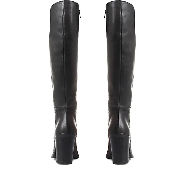 Cagliari Extra Slim Calf Fit Knee-High Boots - CAGLIARIXS / 321 244 - Black