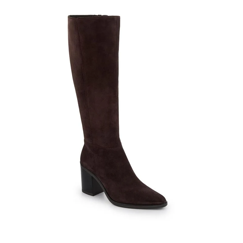 Cagliari Extra Slim Calf Fit Knee-High Boots - CAGLIARIXS / 321 244 - Chocolate Suede