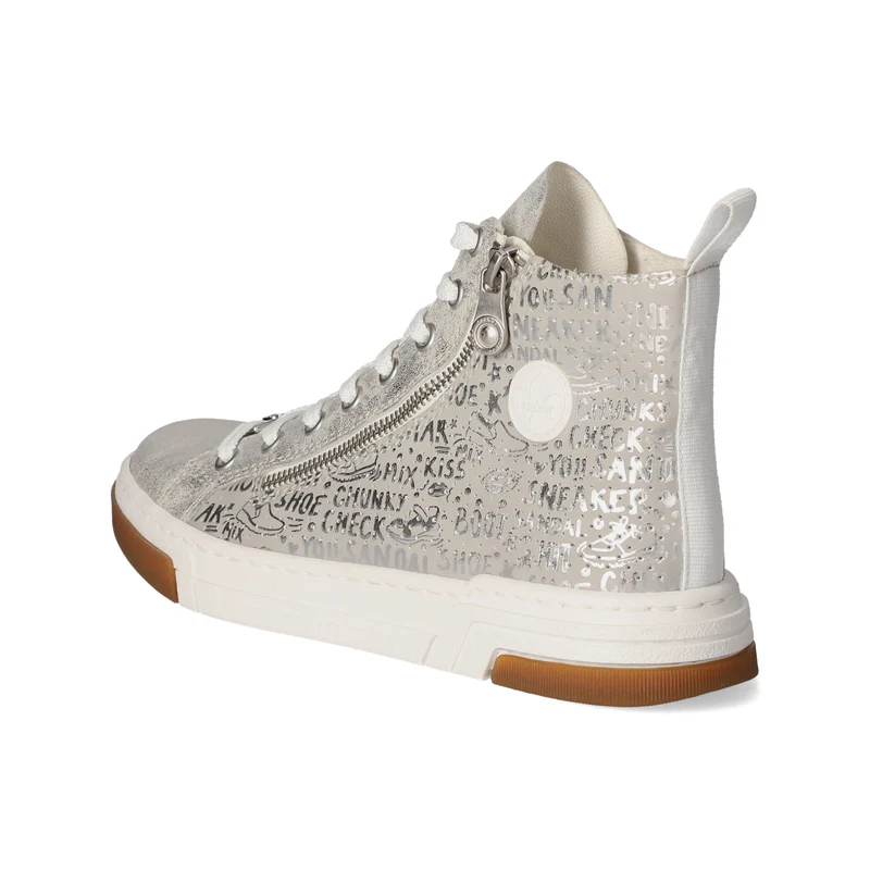 High Sneaker Silber