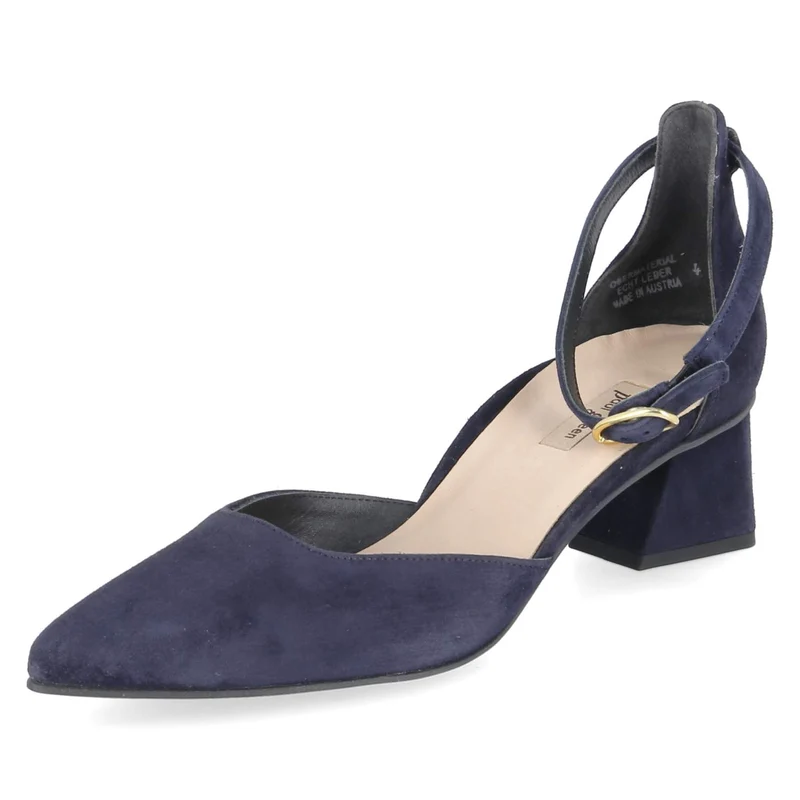 Riemchenpumps Blau