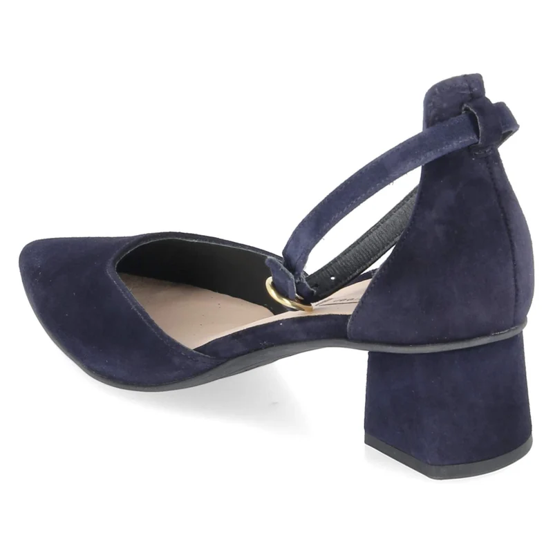 Riemchenpumps Blau