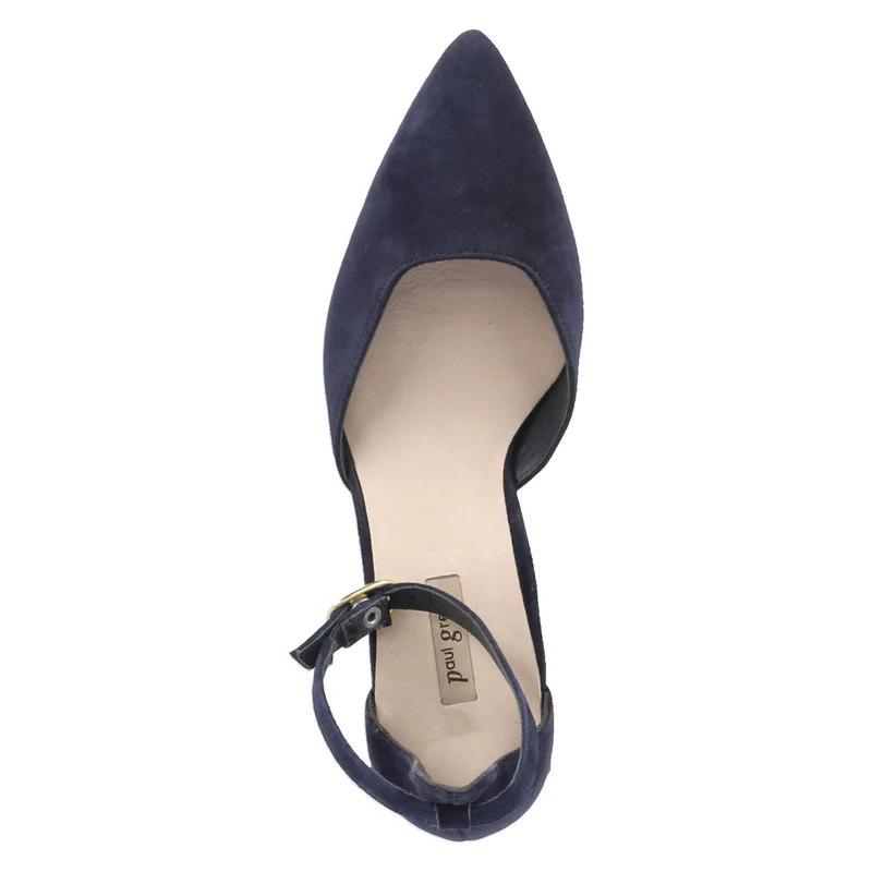 Riemchenpumps Blau