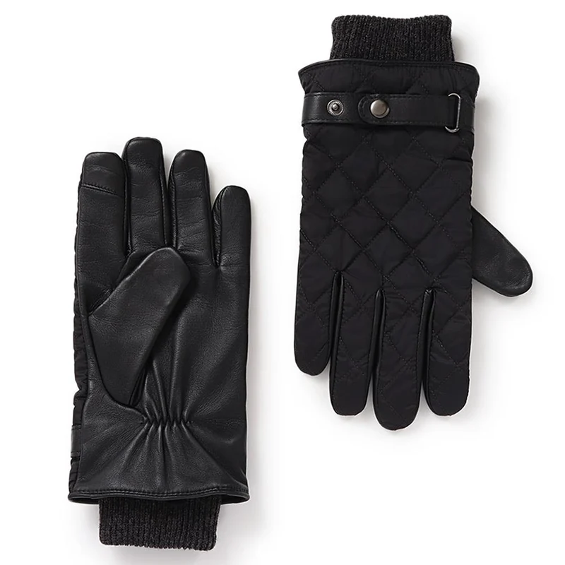Gents Quilted Waterproof Gloves - VINCENZO / 324 774 - Black