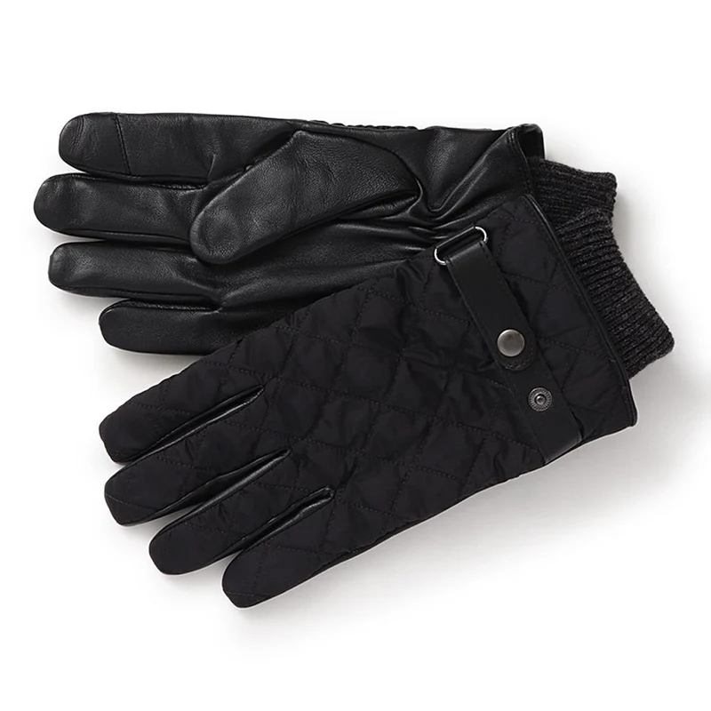 Gents Quilted Waterproof Gloves - VINCENZO / 324 774 - Black