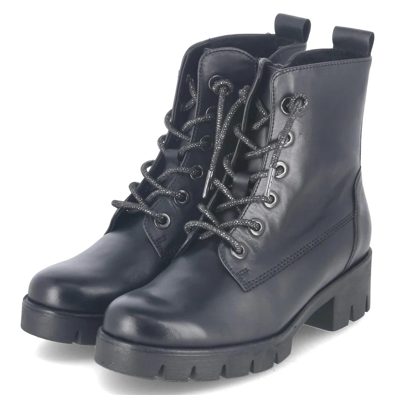 Schnürstiefeletten Schwarz