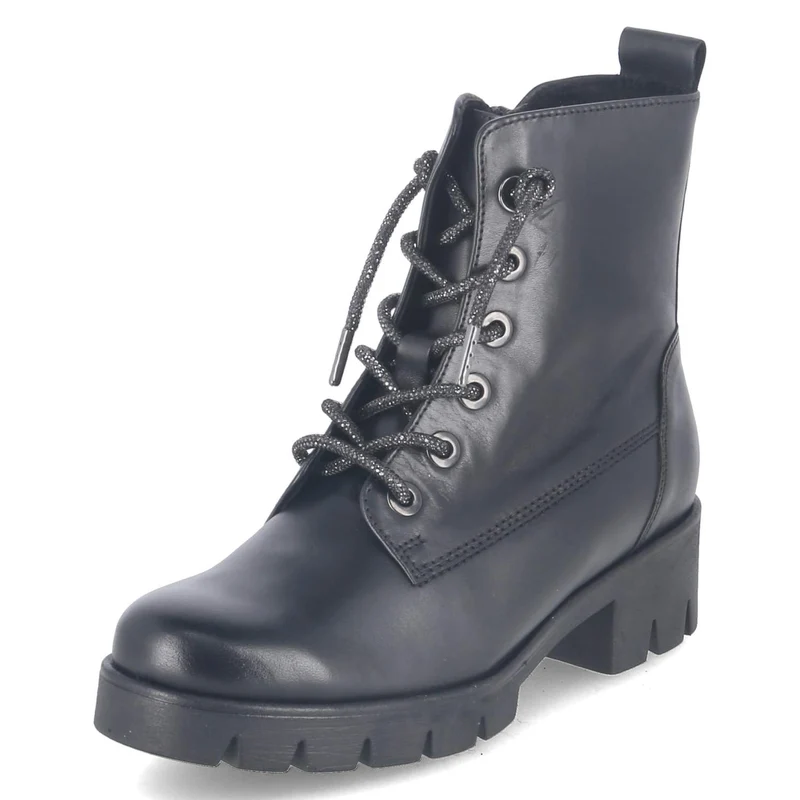 Schnürstiefeletten Schwarz