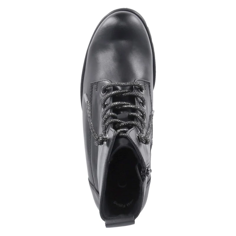 Schnürstiefeletten Schwarz