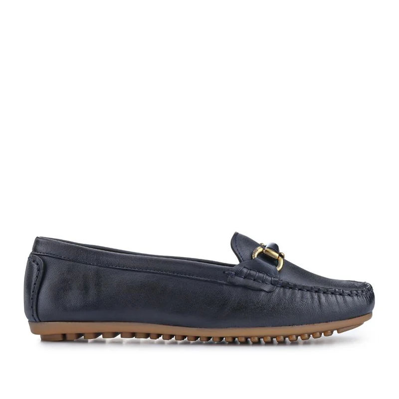 Athikia Leather Slip-On Shoes - ATHIKIA / 327 109