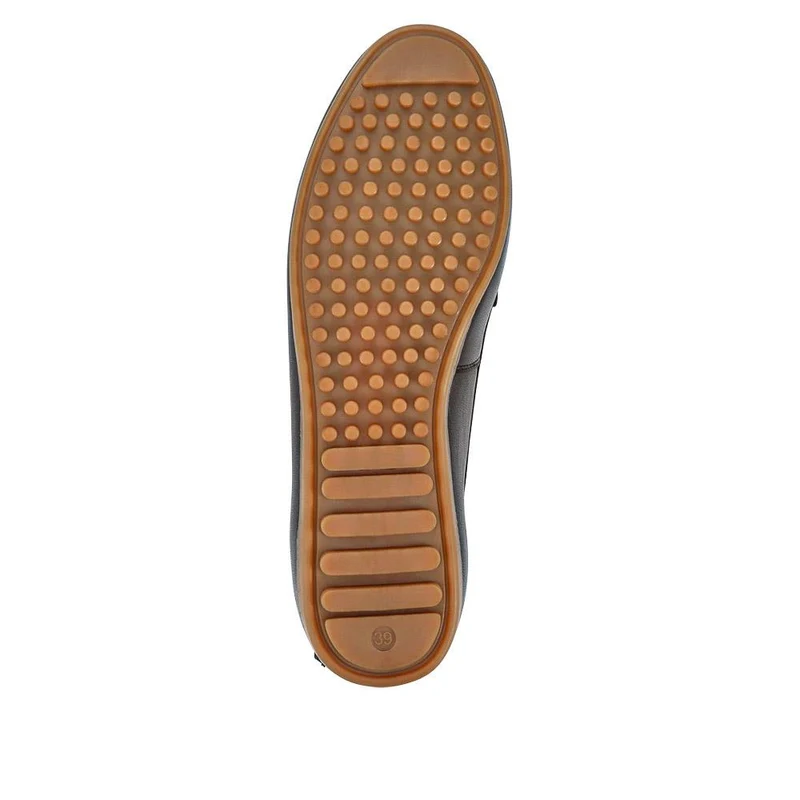 Athikia Leather Slip-On Shoes - ATHIKIA / 327 109 - Black