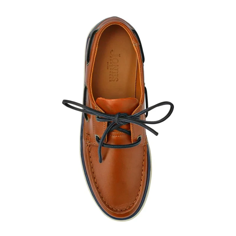 Rhodes Leather Boat Shoes - RHODES / 327 429 - Tan