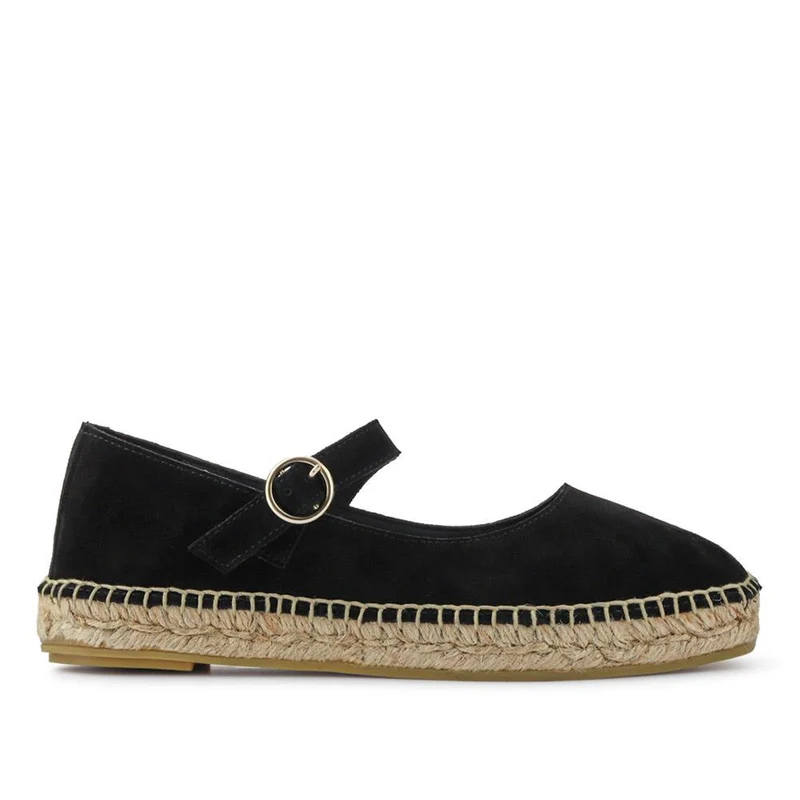 Yvonne Leather Mary Jane Espadrilles - YVONNE / 327 518