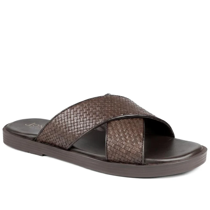 Westport Leather Mule Sliders - WESTPORT / 329 189 - Brown
