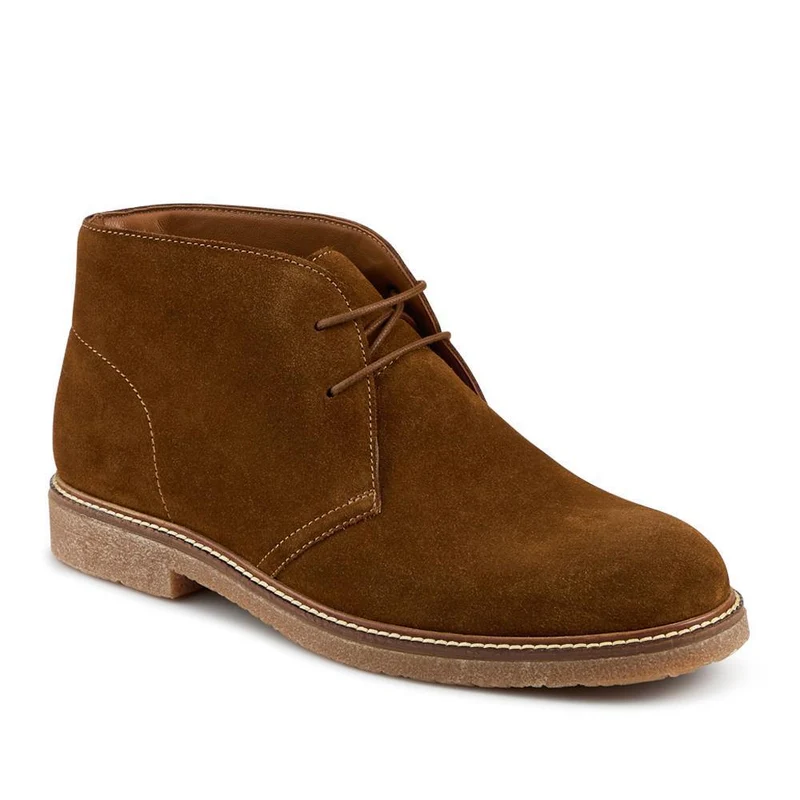 Dempsey Suede Leather Chukka Boots - DEMPSEY / 328 819 - Tan Suede