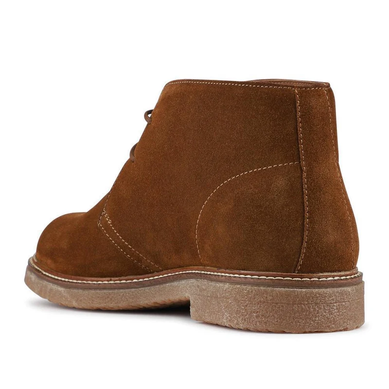Dempsey Suede Leather Chukka Boots - DEMPSEY / 328 819 - Tan Suede