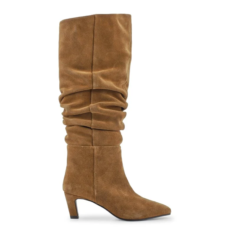 Darlina Leather Slouch Long Boots - DARLINA / 328 083