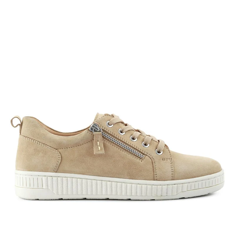 Azure Leather Wide-Fit Trainers - AZURE / 327 234