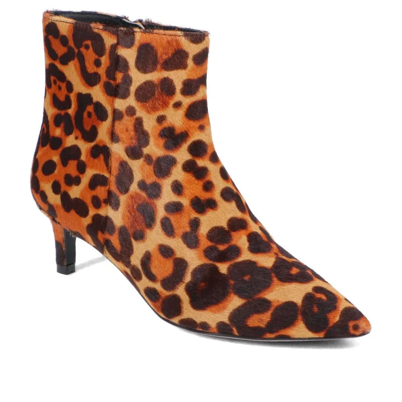 Kezia Stiletto-Heeled Ankle Boots - KEZIA / 325 955 - Leopard