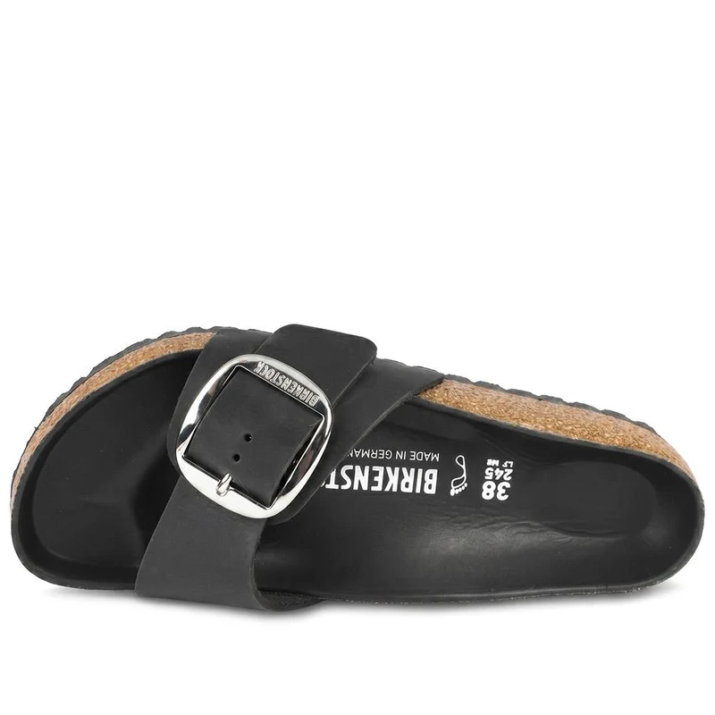 Leather Buckle Mule Sandals - BIRK41042 / 328 790 - Black