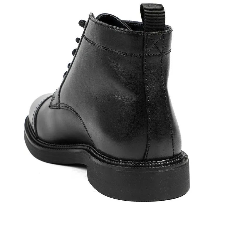Giuseppe Lace Up Leather Boots - GIUSEPPE / 328 302 - Black