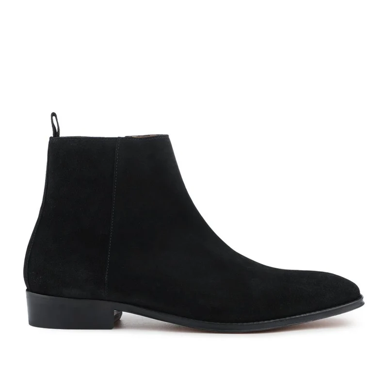 Flaxen Leather Ankle Boots - FLAXEN / 325 744