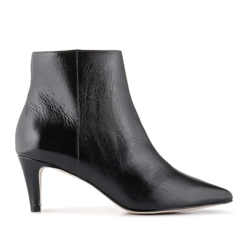 Kamryn Leather Stiletto-Heeled Ankle Boots - KAMRYN / 328 252