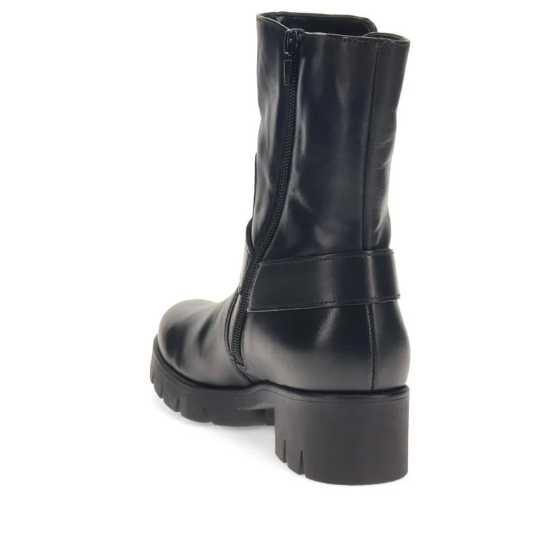 Buford Chunky Leather Ankle Boots - GAB40508 / 325 882 - Black