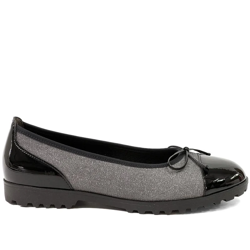 Gabor Leather Bow Detailed Ballet Flats - GAB42541 / 328 947