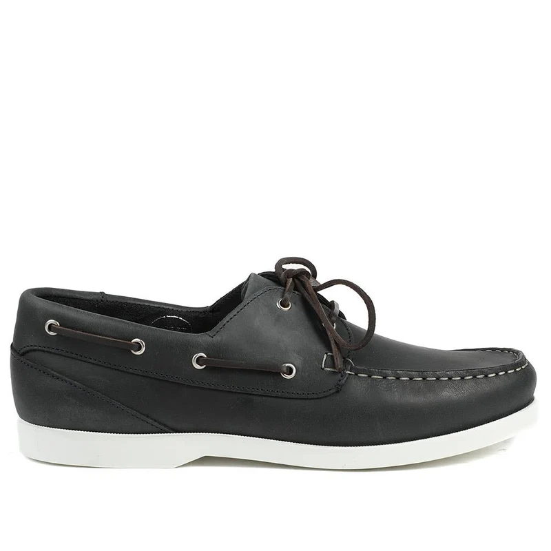 Parsons Wide Fit Leather Boat Shoes - PARSONSWIDE / 328 811