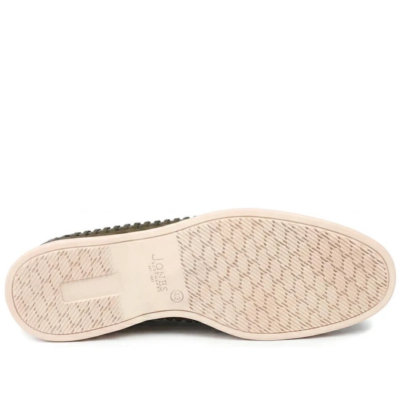 Percey Leather Moccasin Shoes - PERCEY / 328 853 - Khaki