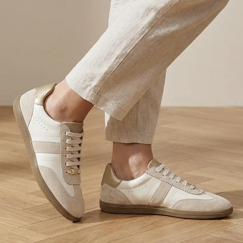 Artea Leather Trainers - ARTEA / 327 146 - Beige-Gold