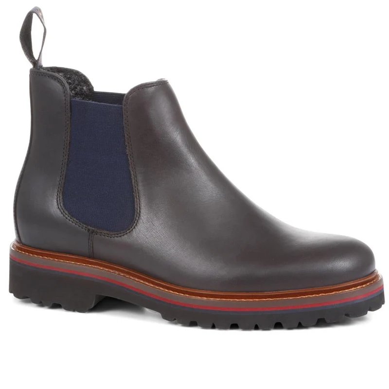 Beijing Women's Leather Chelsea Boots - BORDON / 322 329 - Dark Brown