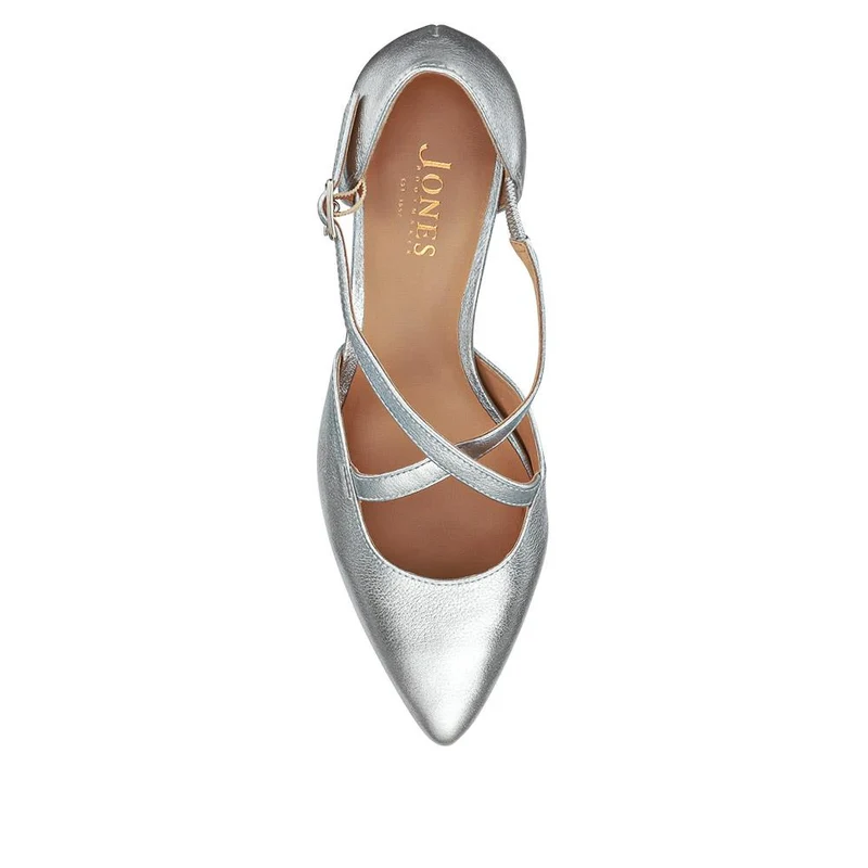 Ysa Leather Stiletto-Heeled Court Shoes - YSA / 327 455 - Silver Metallic