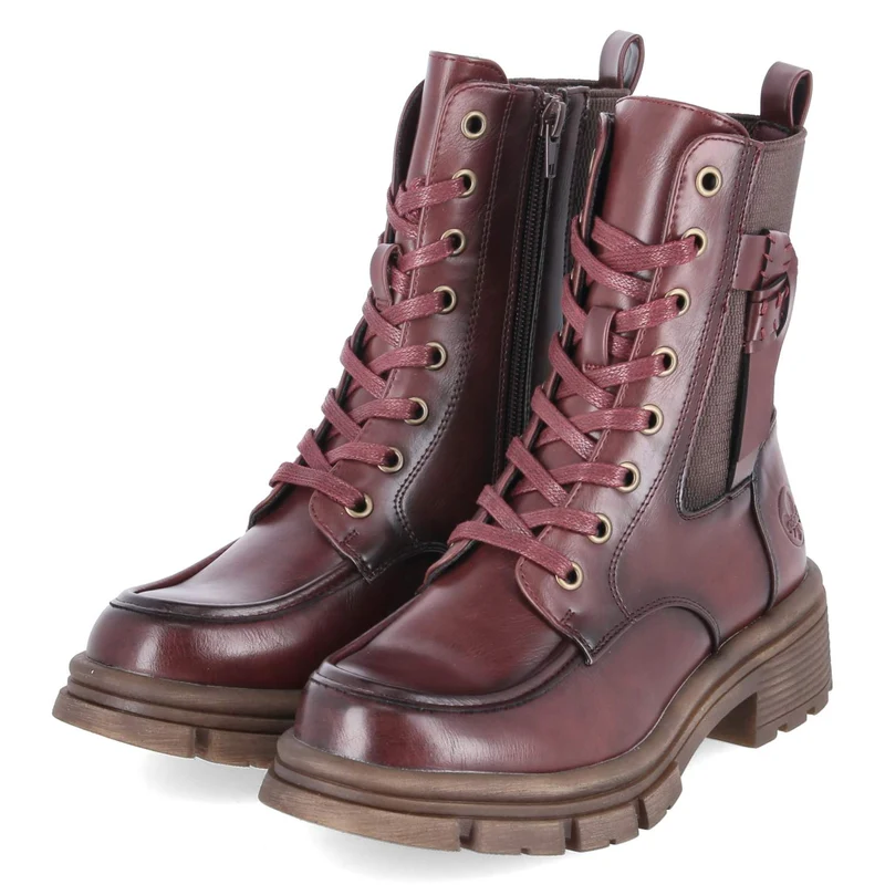 Schnürstiefeletten Schwarz