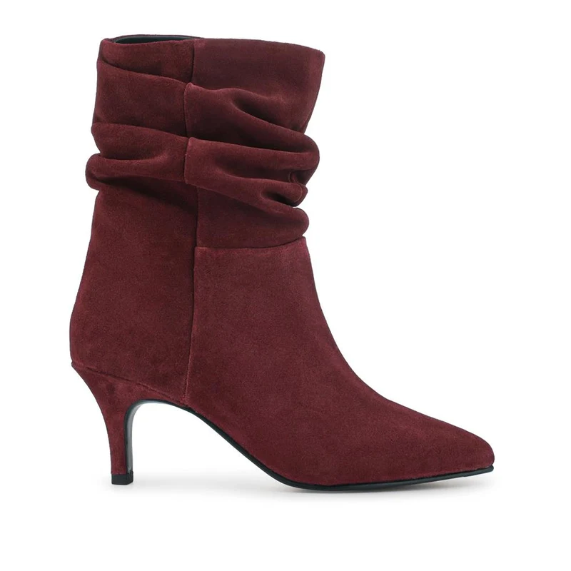 Kathryn Slouch Leather Ankle Boots - KATHRYN / 328 085