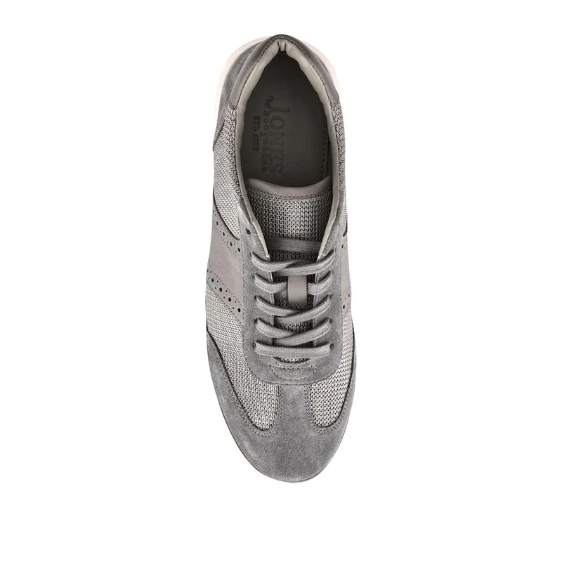 Stephan Lace-Up Leather Trainers - STEPHAN / 328 076 - Grey Suede