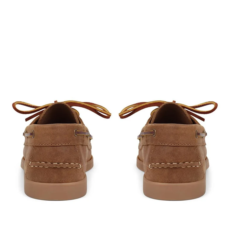 Patrizia Leather Boat Shoes - PATRIZIA / 322 369 - Brown
