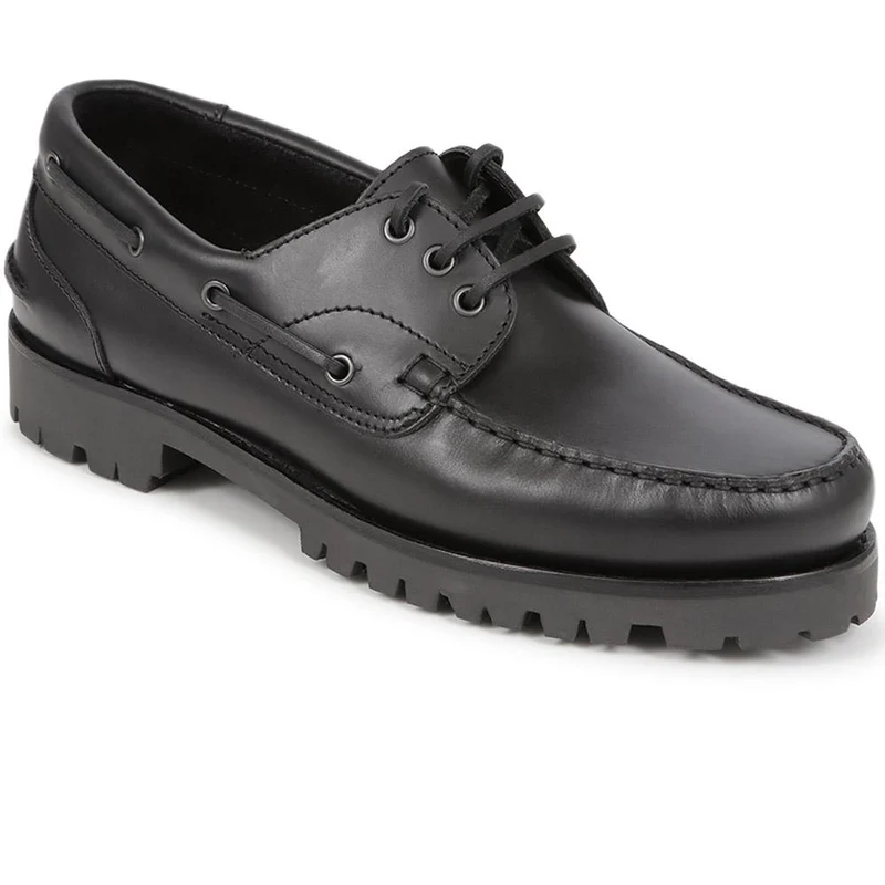 Pickering2 Leather Boat Shoes - PICKERING2 / 325 137 - Black